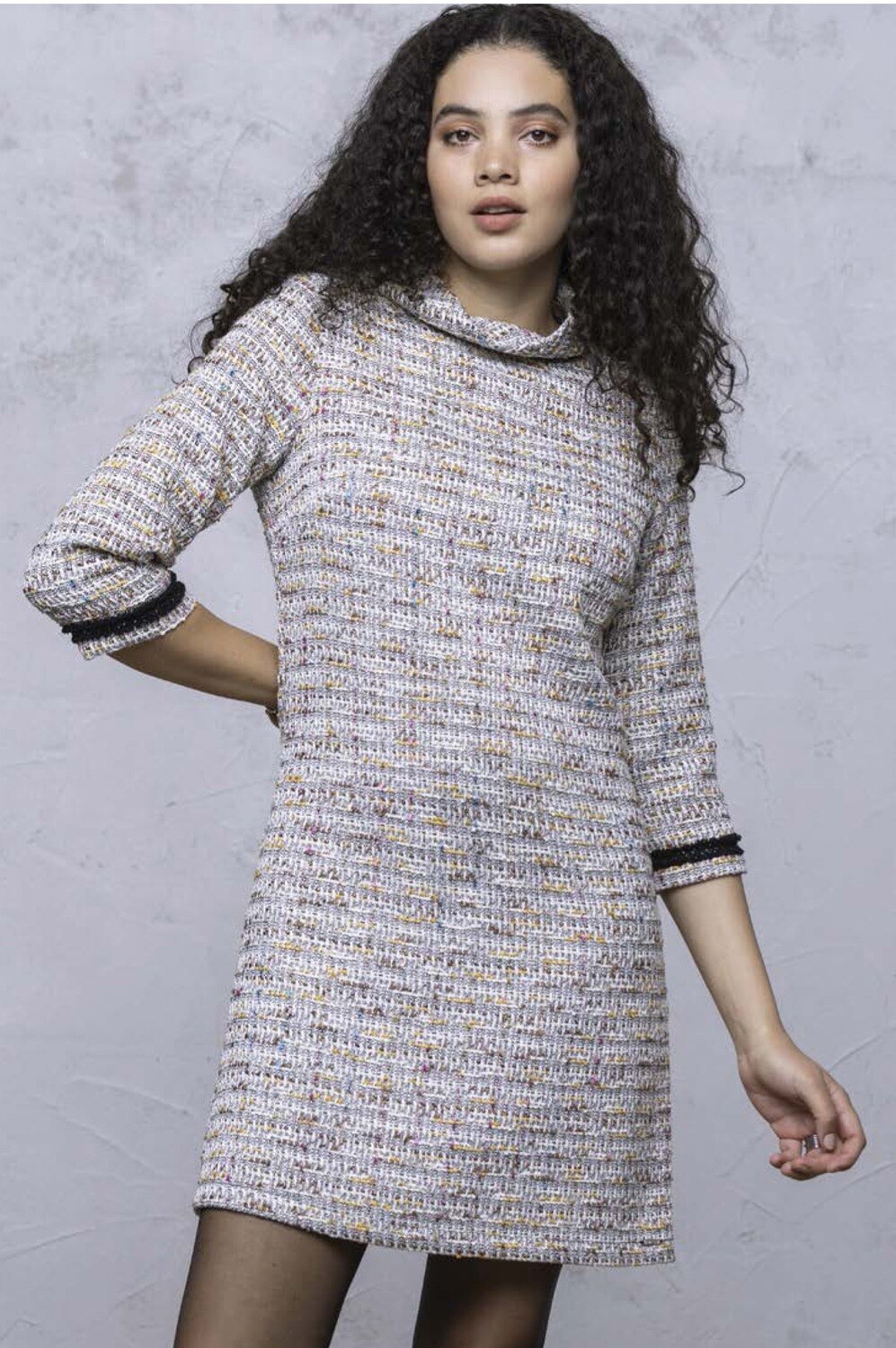 Maloka: Tweed Sweater Dress/Tunic