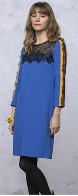 Maloka: Color Contrast Ponte Roma Dress