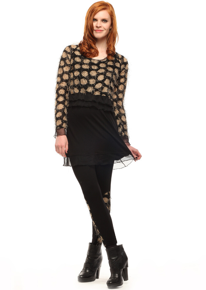Double Jeu Paris: Chocolate Peacock Tunique SOLD OUT