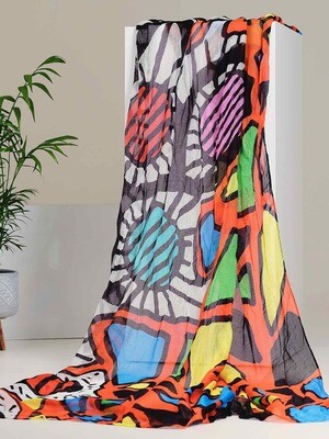 Simply Art Dolcezza: Mistral X3 Abstract Art Scarf