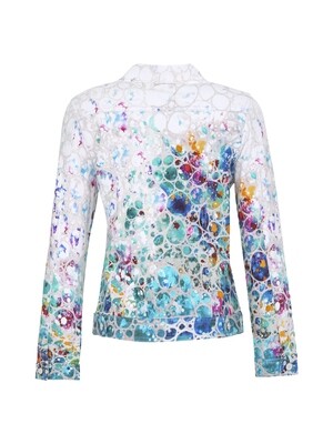 Simply Art Dolcezza: Dimension 44 Abstract Art Soft Denim Jacket