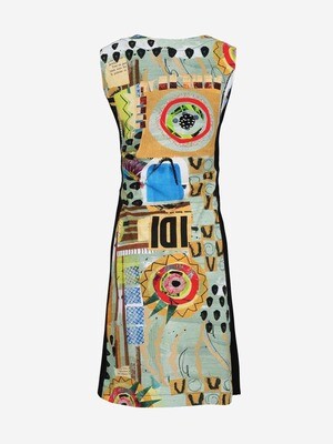Simply Art Dolcezza: No 286 Abstract Art Zip Decolletage Dress
