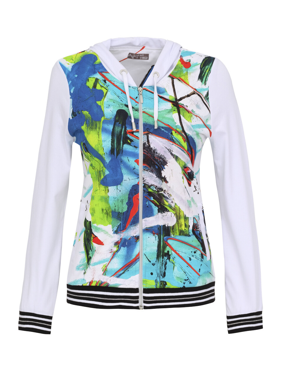Simply Art Dolcezza: River Of Life Abstract Art Zip Up Hoodie