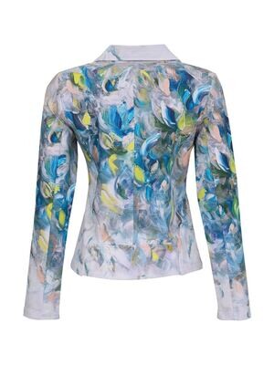 Simply Art Dolcezza: Bath Of Nature Abstract Art Zip Blazer