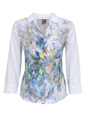 Simply Art Dolcezza: Bath Of Nature Abstract Art Blouse