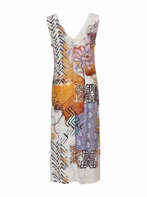 Simply Art Dolcezza: The Good Enough Abstract Art Midi Dress