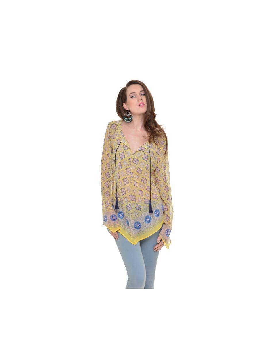 Sunlight Paris: Asymmetrical Tunic Blouse Pistache SL_PISTACHE
