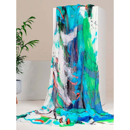 Simply Art Dolcezza: River Of Life Abstract Art Scarf