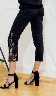 Maloka: Arabesque Cropped Soft Denim Pants