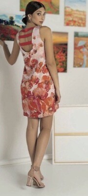 Paul Brial: Princess Orange Poppy Mini Dress