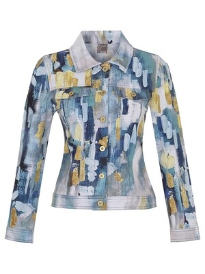 Simply Art Dolcezza: Abstract 2021 Soft Denim Art Jacket