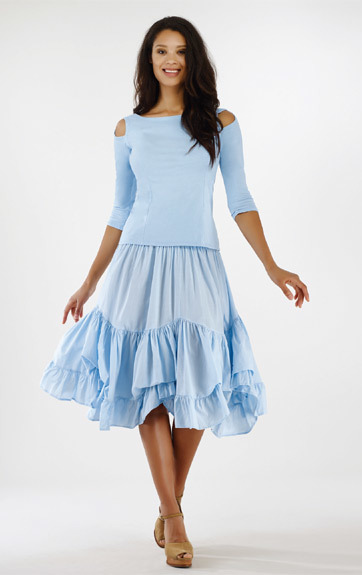 Luna Luz: Open Sleeve Top (Ships Immed, More Colors!)