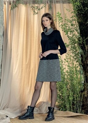 Maloka: Labyrinthe Sweater Contrast Dress