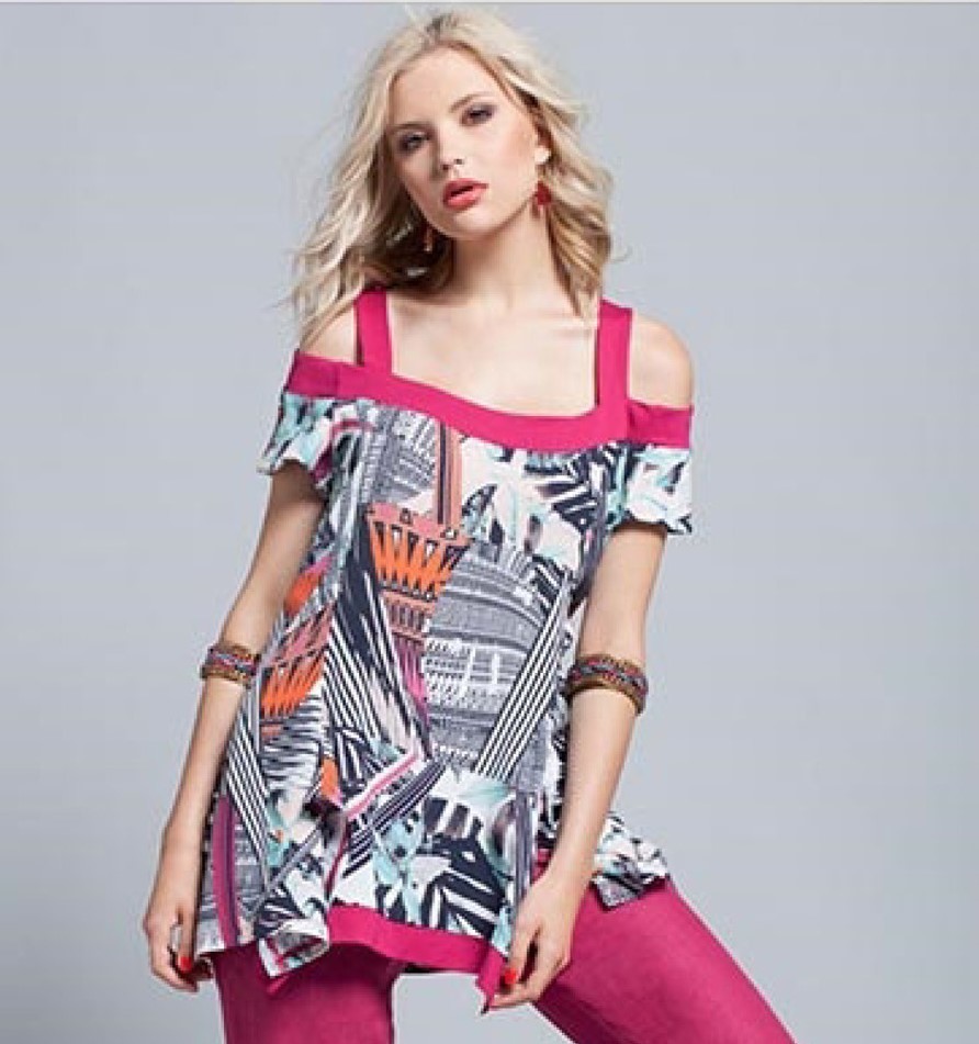 Maloka: Tropical Open Sleeve Tunic SOLD OUT