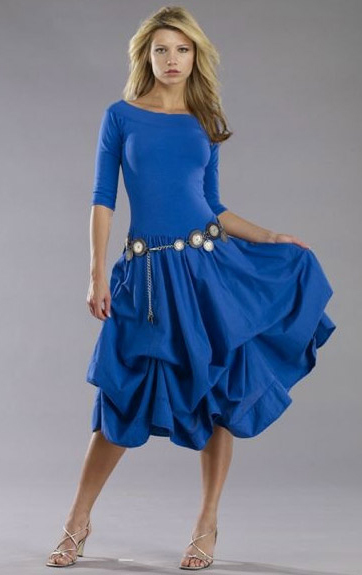 Luna Luz: Tied & Dyed Off The Shoulder Godet Dress SOLD OUT