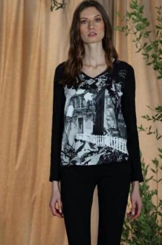 Maloka: On The Fence In Black & White Art T-Shirt