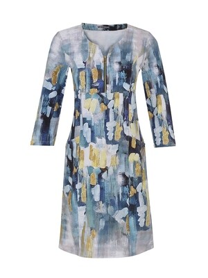 Simply Art Dolcezza: Abstract Art 2021 Soft Denim Dress