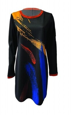 Paul Brial: Exquisite Burst Of Color Dress