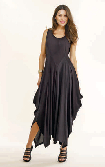 Luna Luz: Asymmetrical Multi-Paneled Silk Dress SOLD OUT