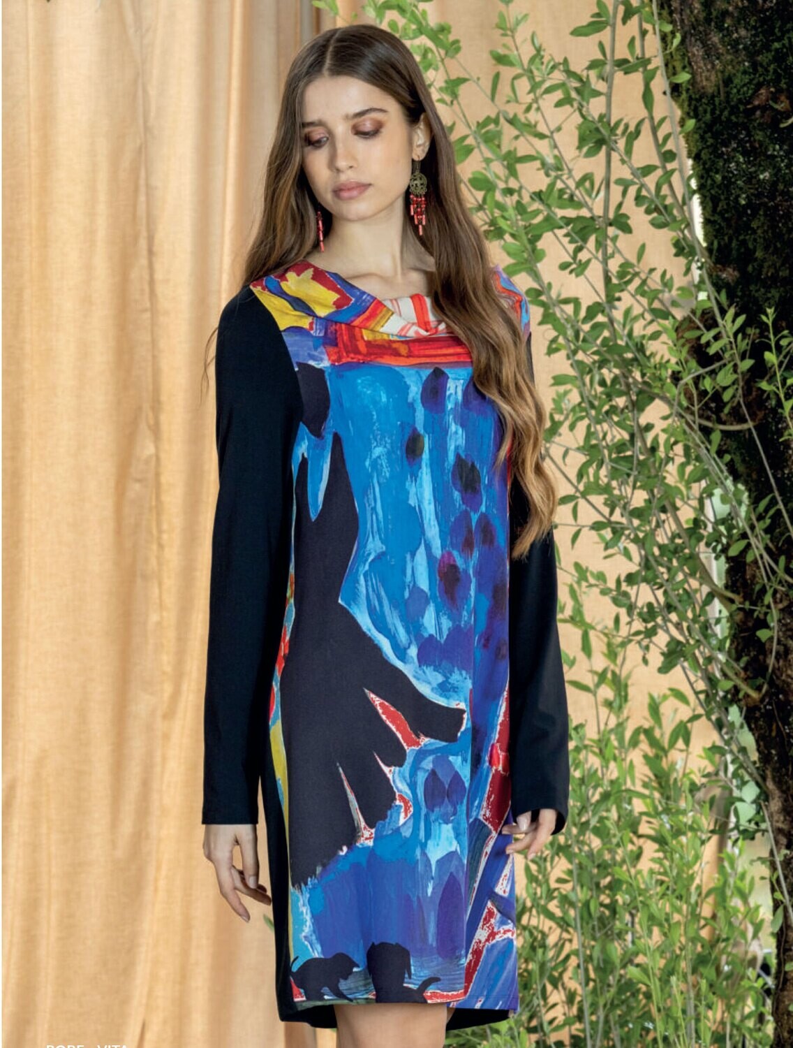 Maloka: Dolce Vita Art Contrast Dress