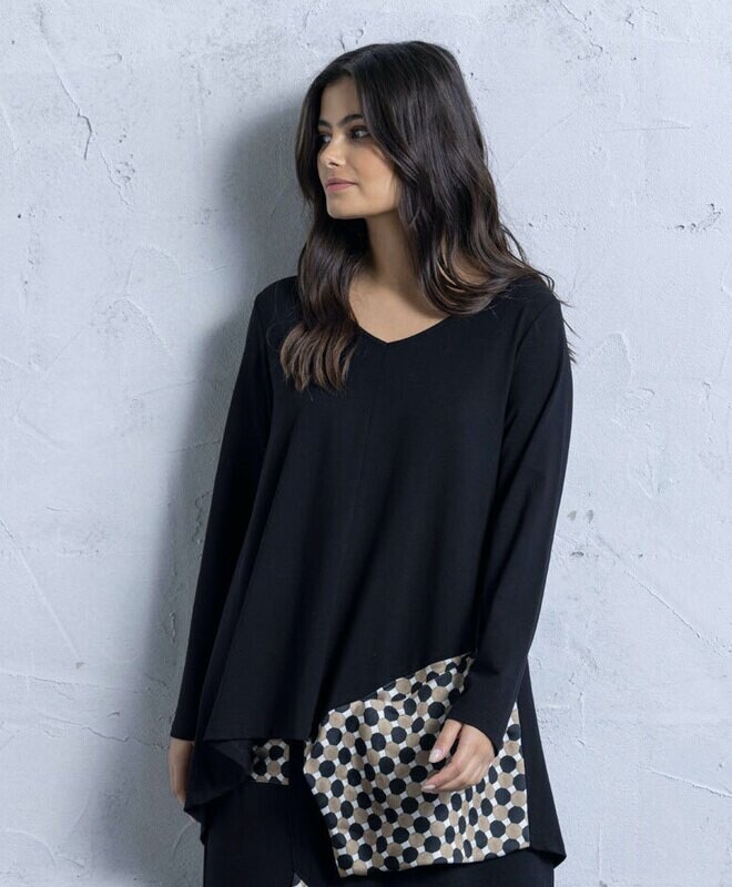 G!oze: Asymmetrical Mosaique Designed Tunic