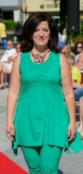 Maloka: Sea Green Frosted Asymmetrical Petal Tunic (1 Left!)