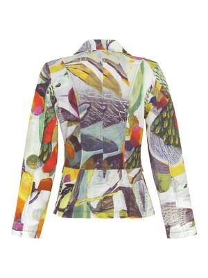 Simply Art Dolcezza: Botanica Abstract Art Soft Denim Blazer