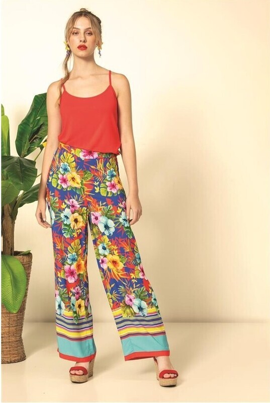 Paul Brial: Isle Of Gardenias Contrast Pants
