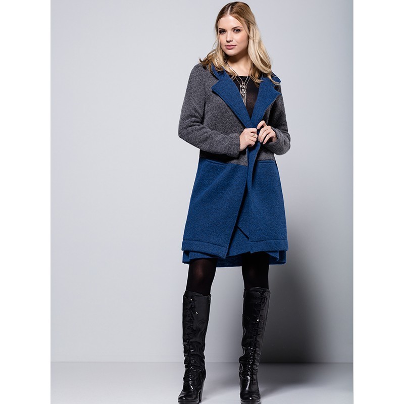 Maloka: Double Color Crushed Wool Teddy Coat (1 Left!)