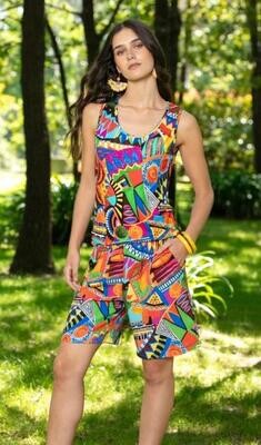Maloka: Colors Of The Congo Contrast Tank Top