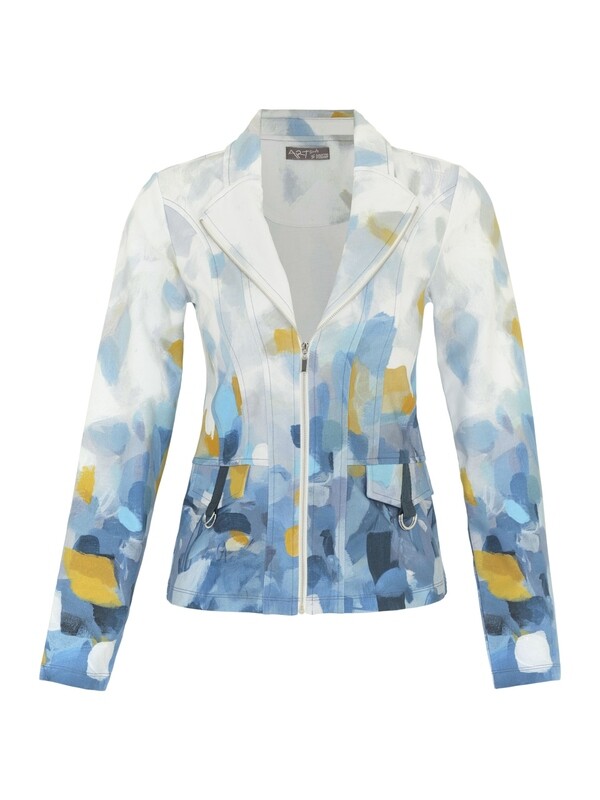 Simply Art Dolcezza: Blue Dreams Zip Art Blazer