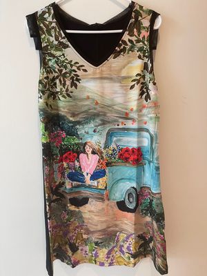 Maloka: Lavender Fields Art Tank Dress