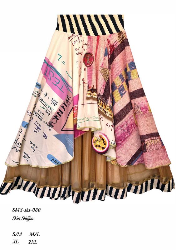 IPNG: Summer Maths Shake Tequila Midi Skirt