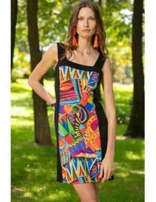Maloka: Colors Of The Congo Contrast Dress