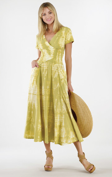 Luna Luz: Bamboo Cross Over Bodice Dress SOLD OUT