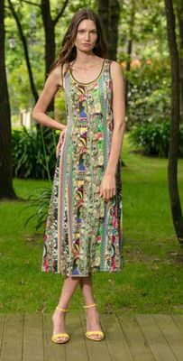 Maloka: Rosette Ribbons Maxi Sundress Maloka: Rosette Ribbons Maxi Sundress