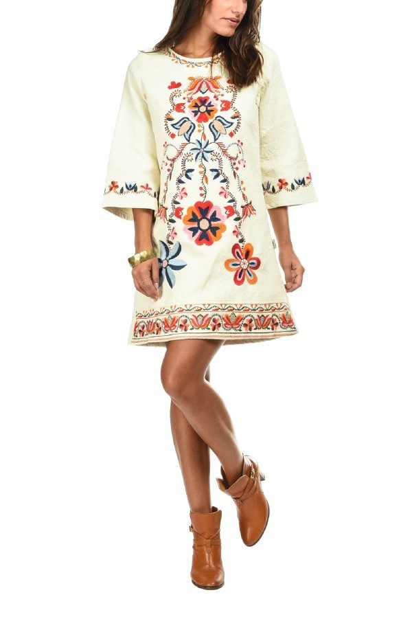 Savage Culture: Candy Cane Karlina Embroidered Dress