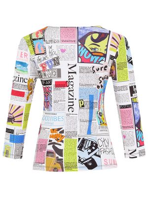 Dolcezza: Newspaper Printed Top