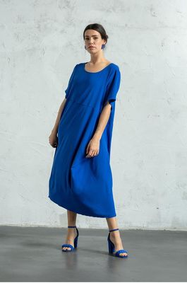 G!oze: Cloud Blue Flared Dress