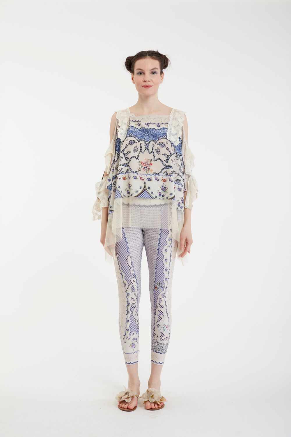 IPNG: Delicate Me Rosette Shawl Blouse/Tunic