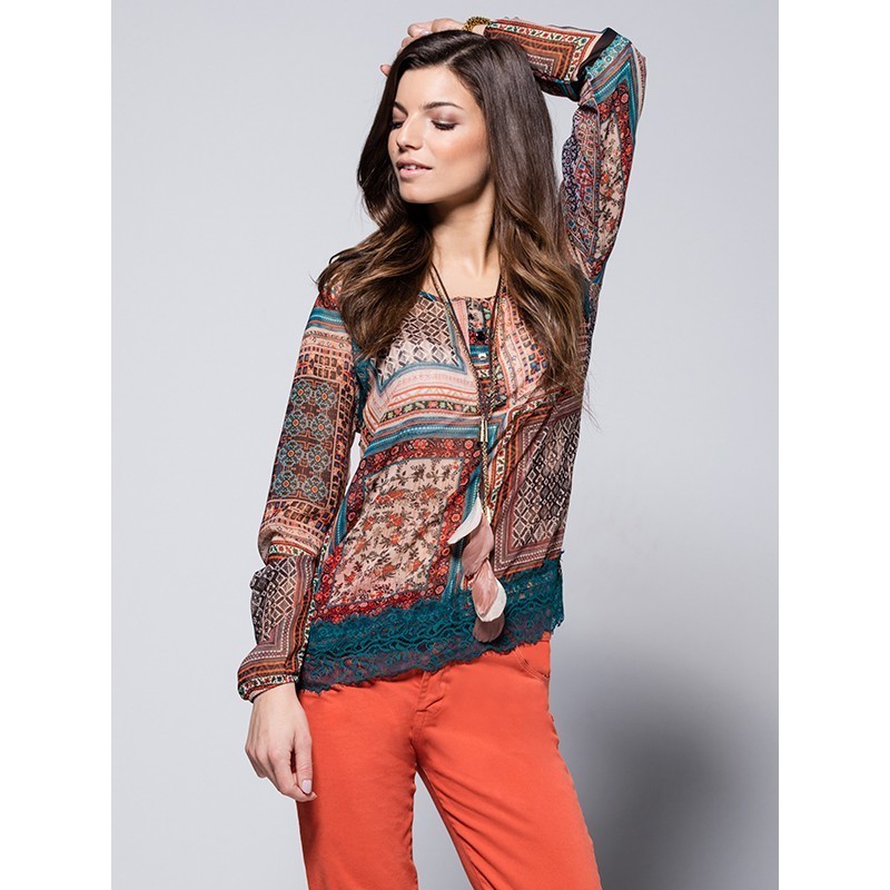 Maloka: La Boheme Flower Embroidered Blouse SOLD OUT