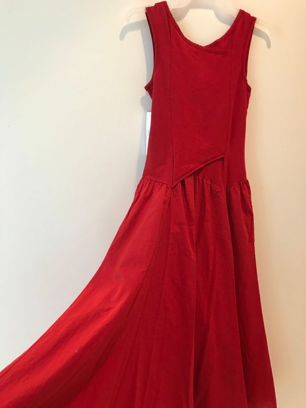 Luna Luz: Domingo Tank Dress In Bonfire