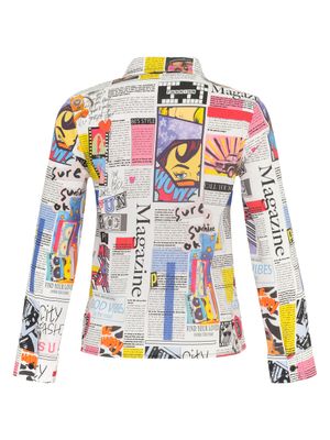 Dolcezza: Newspaper Printed Blouse
