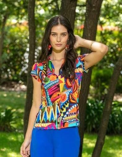 Maloka: Colors Of The Congo Contrast Top