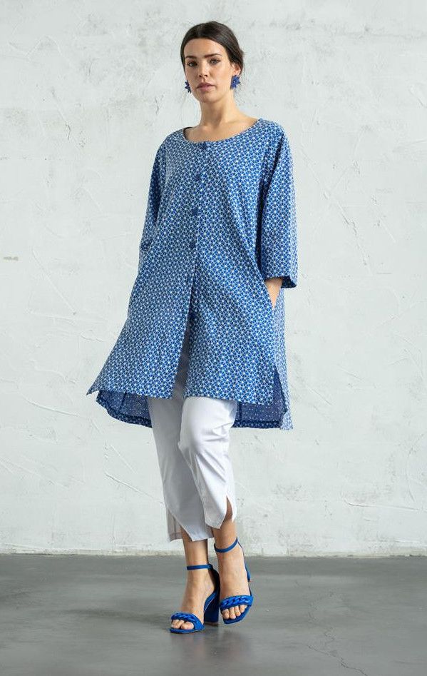 G!oze: Nordic Long Buttoned Tunic