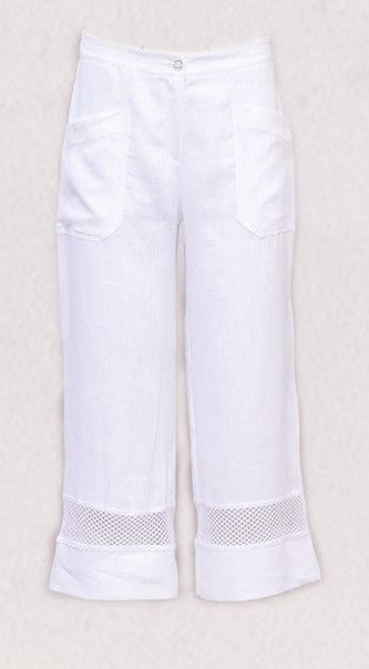 Maloka: Pearl Linen Wide Leg Pants