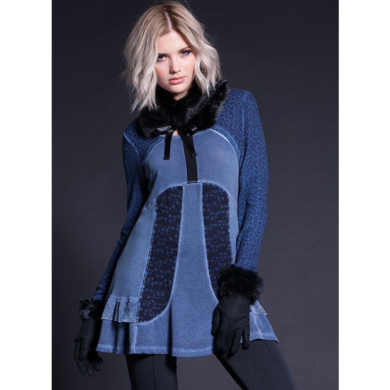 Maloka: Brushed Bodice &amp; Ruffles Tunic SOLD OUT