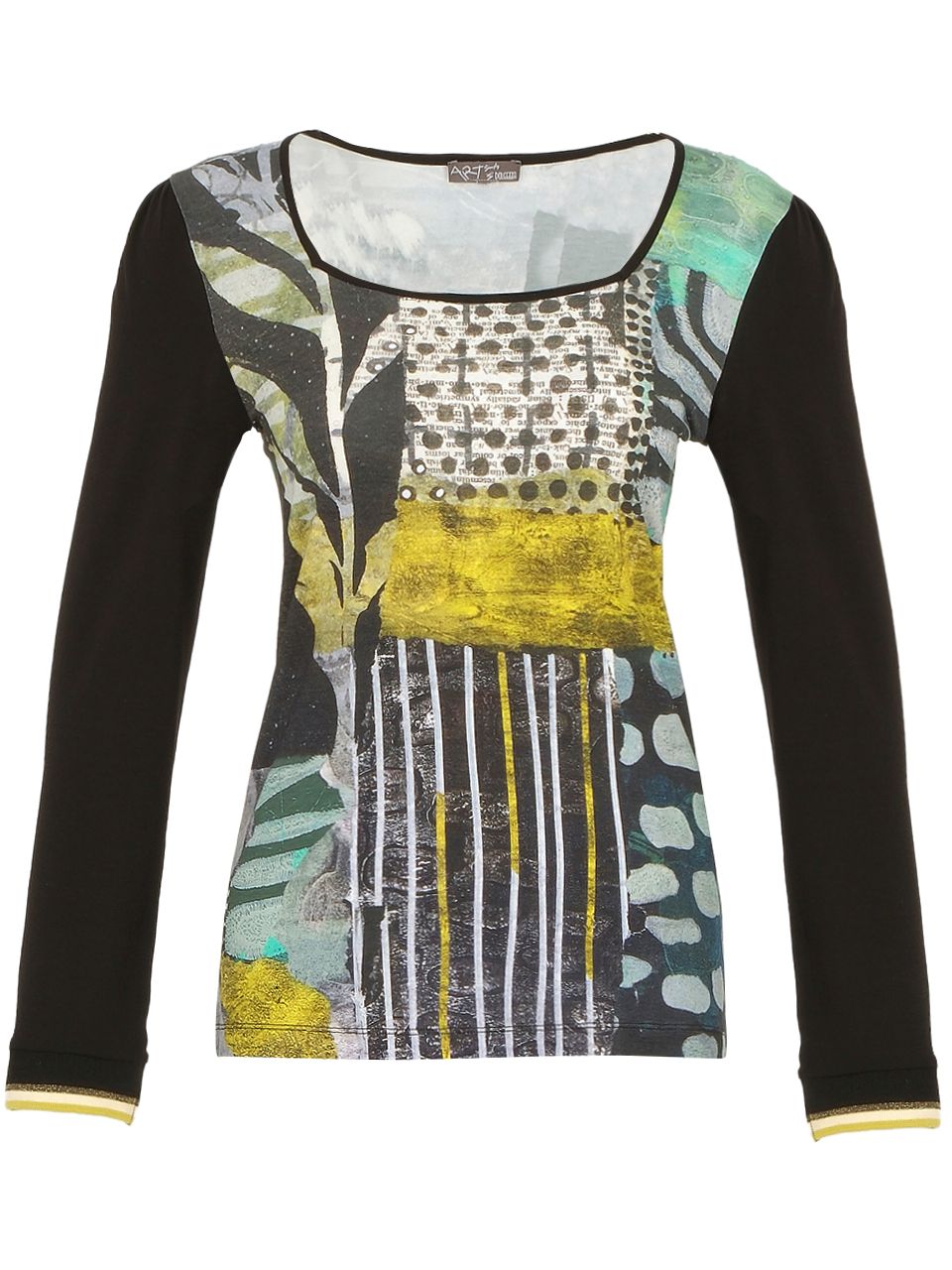 Dolcezza By Wild Curves: Mono Leaf Art Top (74620)