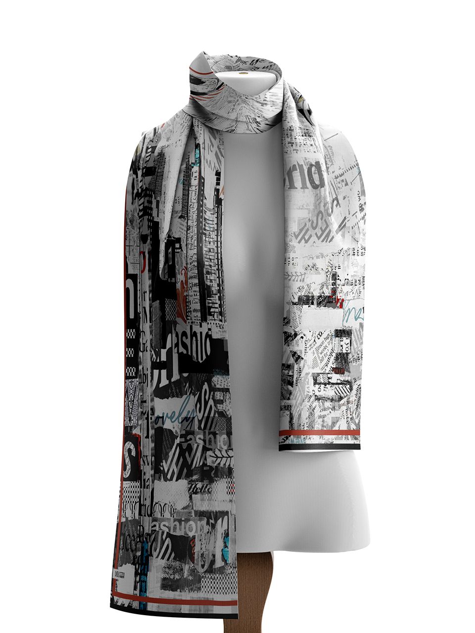 Dolcezza By Wild Curves: Basak Erarslan Art Scarf (74907)