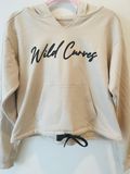 Wild Curves: Latte Ribbon Tied Hoodie